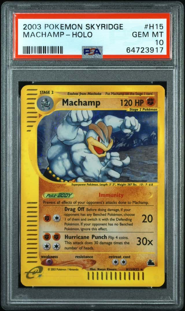 Pokemon Machamp Holo Skyridge H15/144 PSA 10 Gem Mint