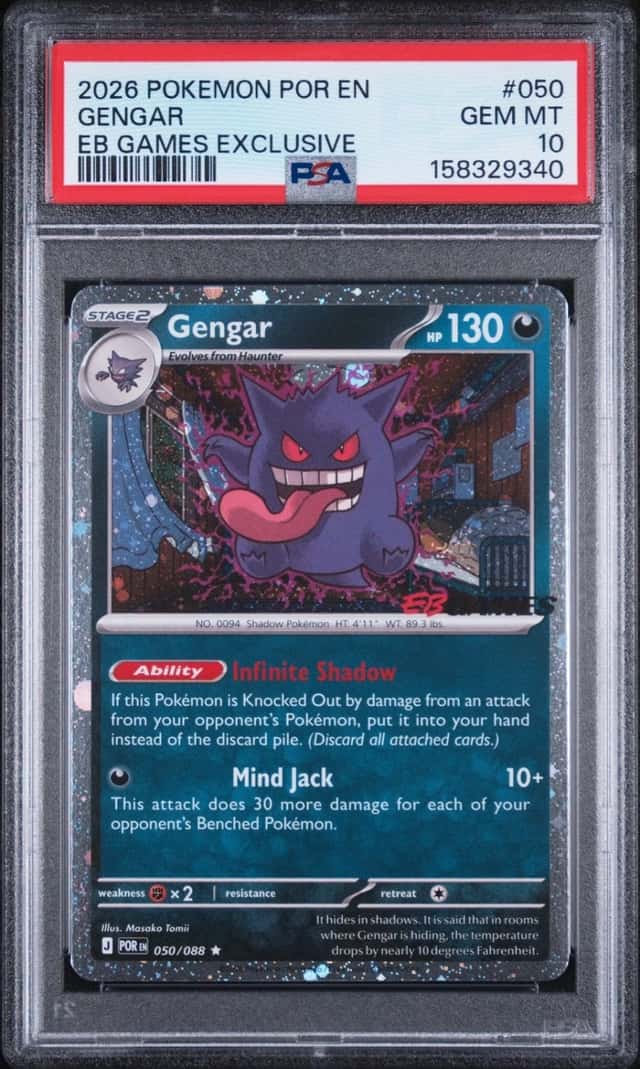 Pokemon Gengar Perfect Order 050 Eb Games Exclusive PSA 10 Gem Mint