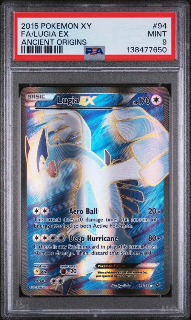 Pokemon Lugia EX Ancient Origins Full Art 94/98 PSA 9 Mint