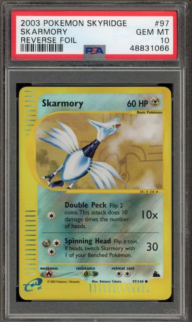 Pokemon Skarmory Reverse Holo Skyridge 97/144 PSA 10 Gem Mint