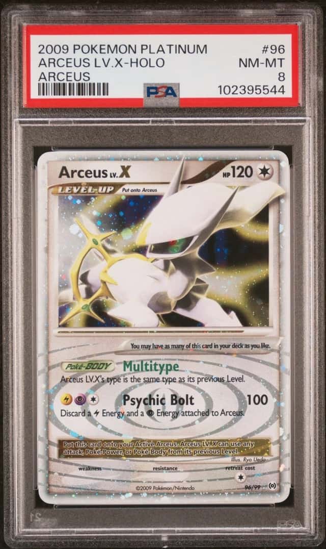 Pokemon Arceus LV.X Holo Arceus 96 PSA 8