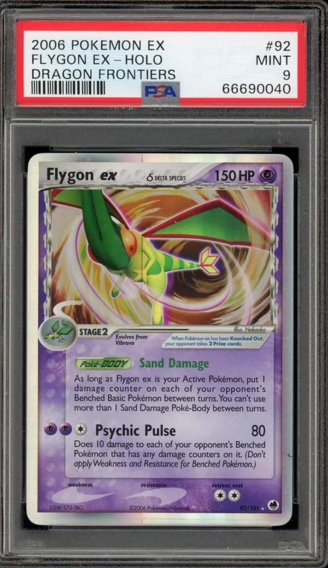 Pokemon Flygon EX Holo Dragon Frontiers 92/101 PSA 9 Mint