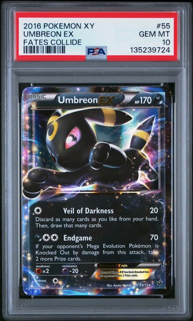 Pokemon Umbreon EX Fates Collide 55/124 PSA 10 Gem Mint