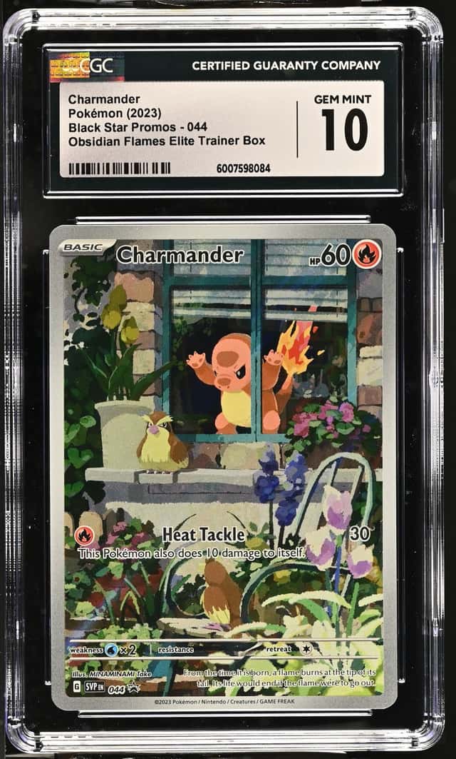 Charmander (#44) - CGC 10 - 2023 Obsidian Flames Elite Trainer Box Promo Pokémon