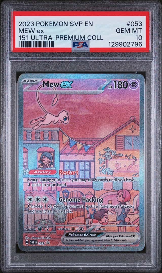 POKEMON MEW ex 2023 SVP BLACK STAR PROMO #053 151 ULTRA-PREMIUM COLL PSA 10