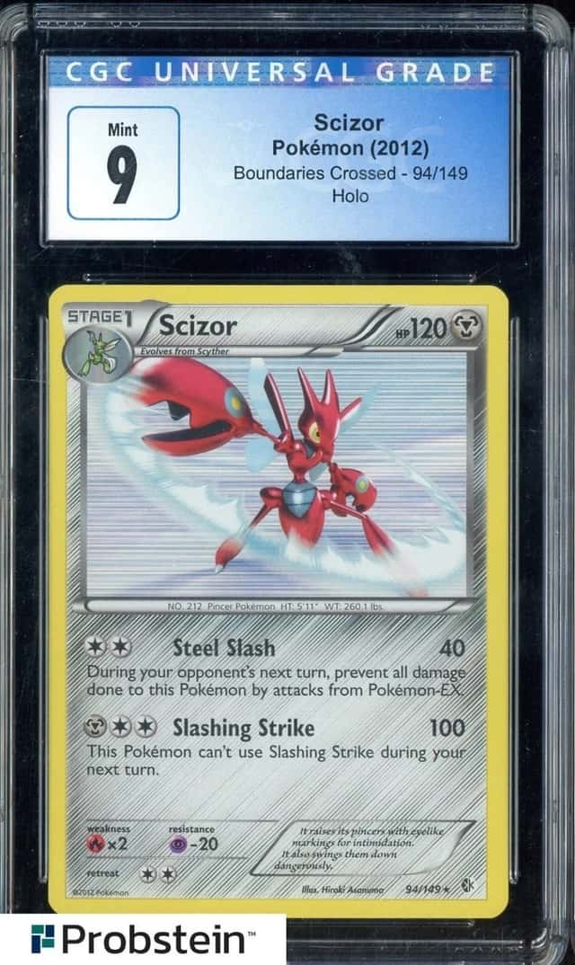 2012 Pokemon Boundaries Crossed #94 Scizor Holo CGC 9 MINT