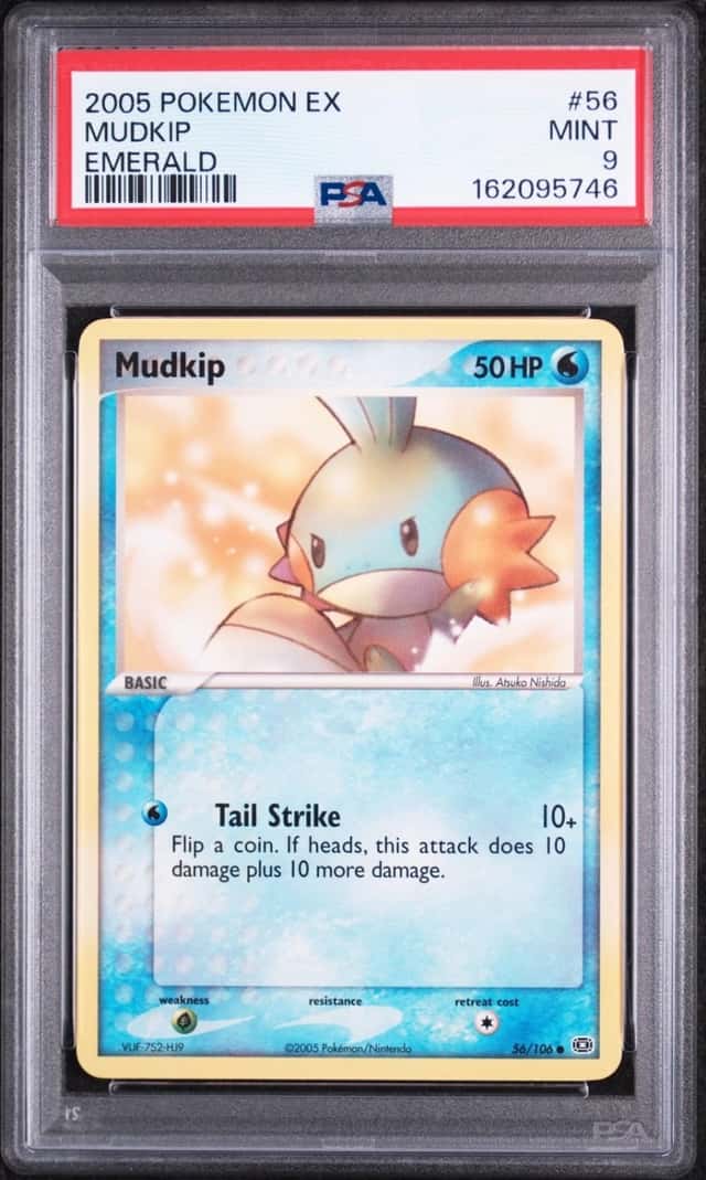 2005 POKEMON EX EMERALD #56 MUDKIP PSA 9