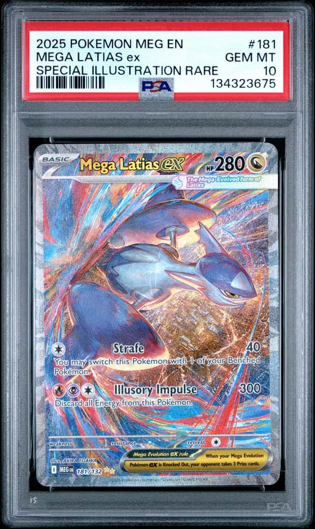 3675 Mega Latias ex 2025 Pokemon Evolution #181 SIR PSA 10
