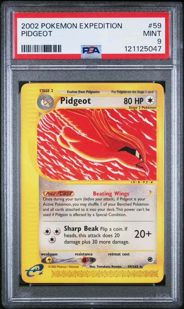 2002 Pokemon Expedition #59/165 Pidgeot PSA 9 MINT