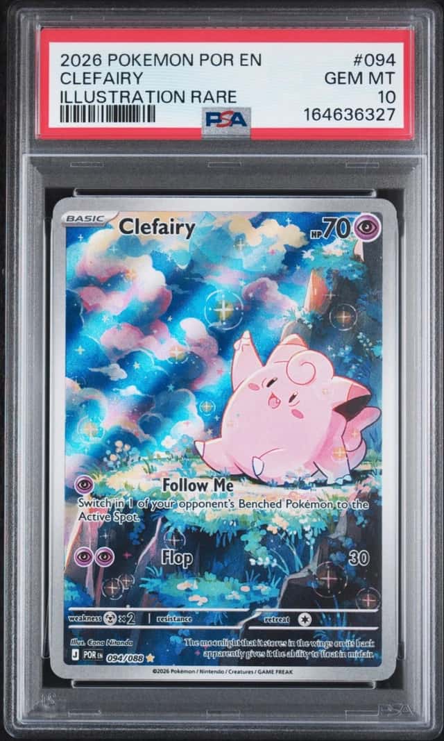 2026 POKEMON POR EN-PERFECT ORDER ILLUSTRATION RARE #094 CLEFAIRY PSA 10