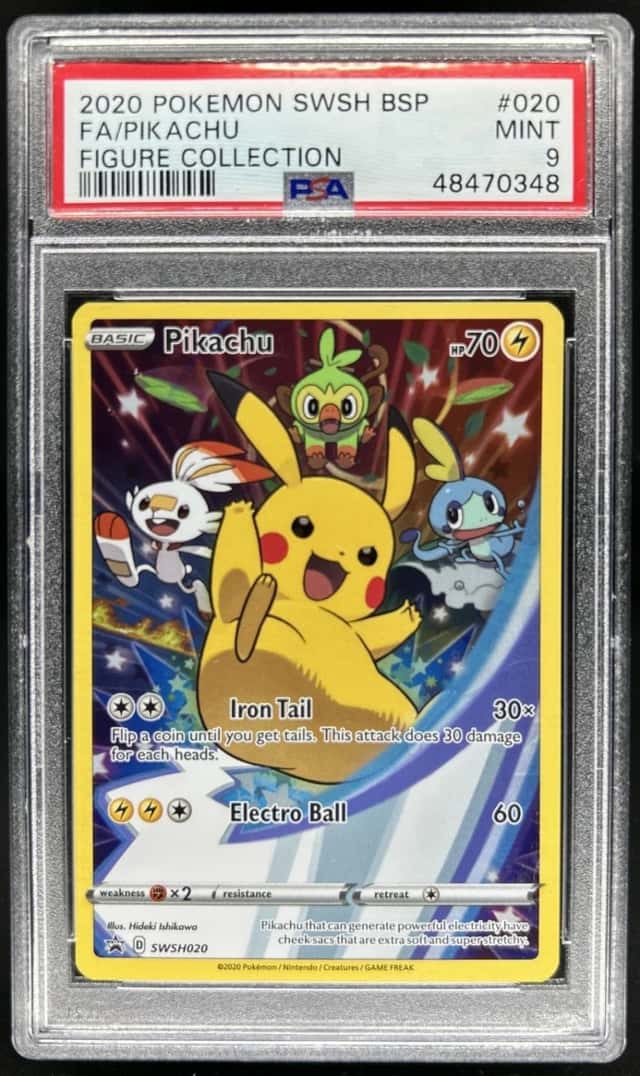 Pokemon SWSH Black Star Promos Pikachu 2020 #SWSH020 PSA 9