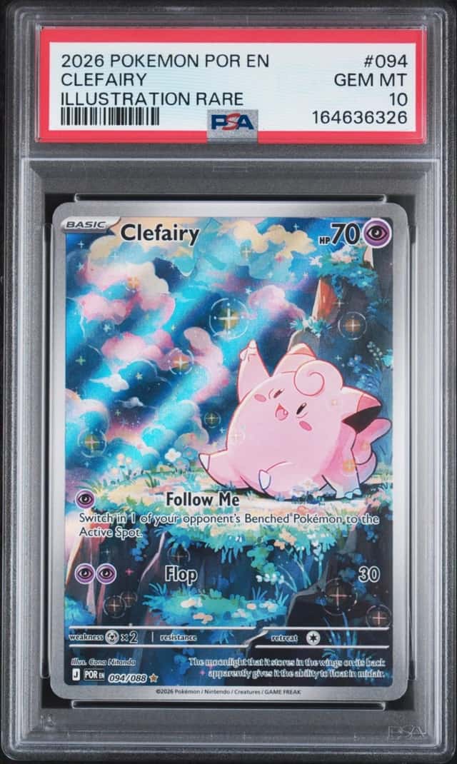 2026 POKEMON POR EN-PERFECT ORDER ILLUSTRATION RARE #094 CLEFAIRY PSA 10