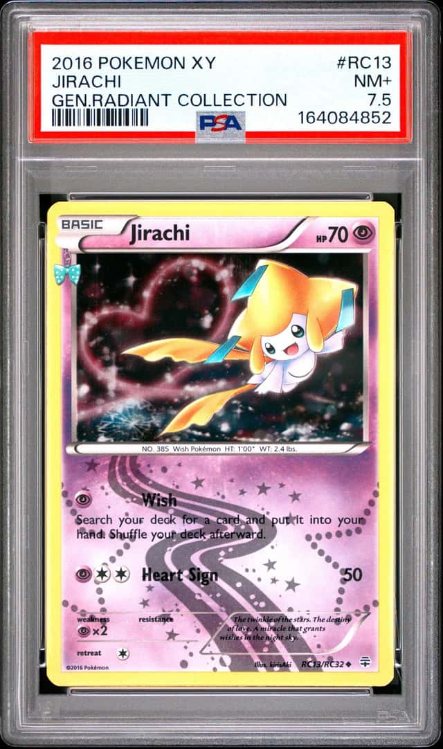 2016 Pokemon XY Generations Radiant Collection Jirachi PSA 7.5 #RC13