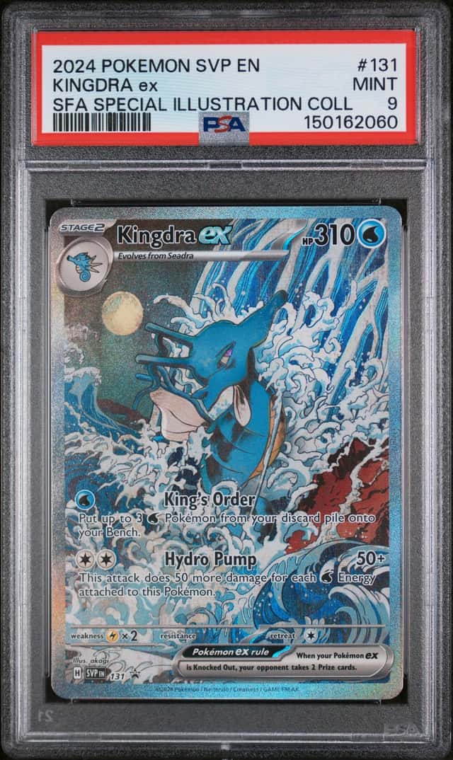 2024 Pokemon SV Black Star Promos Kingdra ex #131 PSA 9