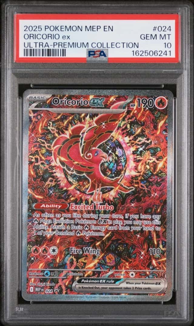 2025 POKEMON MEP EN-ME ULTRA-PREMIUM COLLECTION #024 ORICORIO EX PSA 10