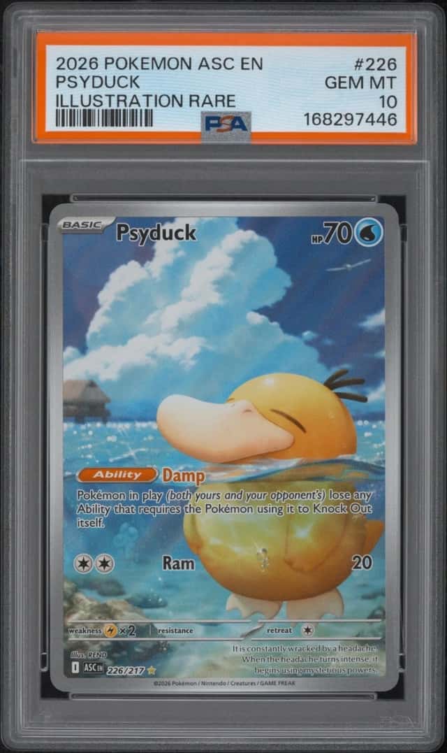 2026 POKEMON ASC EN-ASCENDED HEROES ILLUSTRATION RARE #226 PSYDUCK PSA 10