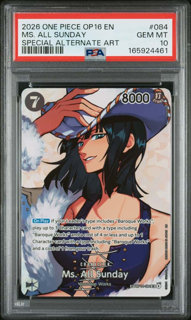 4461 Ms. All Sunday 2026 One Piece Time Battle #OP14-084 Special Alt Art PSA 10