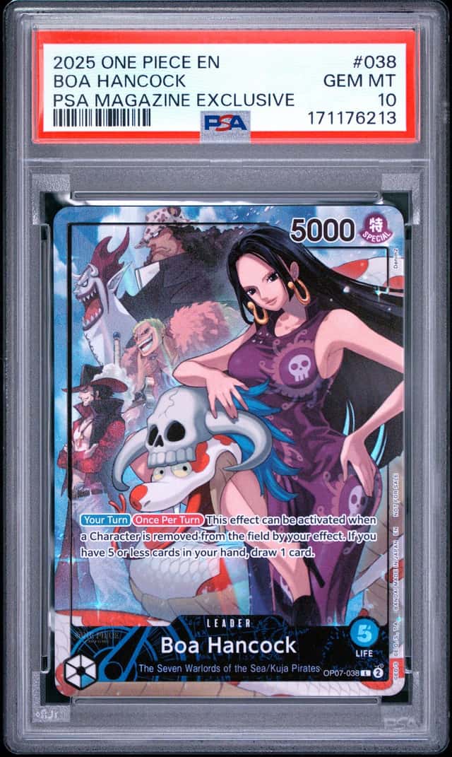 2025 ONE PIECE PROMOS PSA MAGAZINE EXCLUSIVE #038 BOA HANCOCK PSA 10