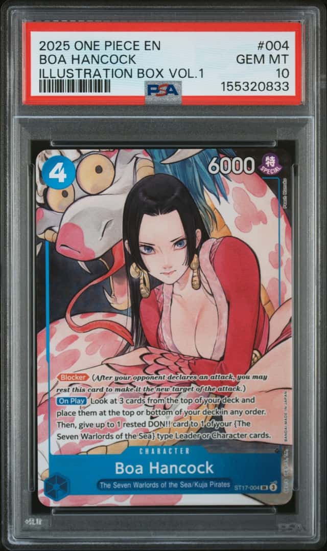 2025 One Piece EN Illustration Box Vol.1 #004 Boa Hancock PSA 10 GEM MINT