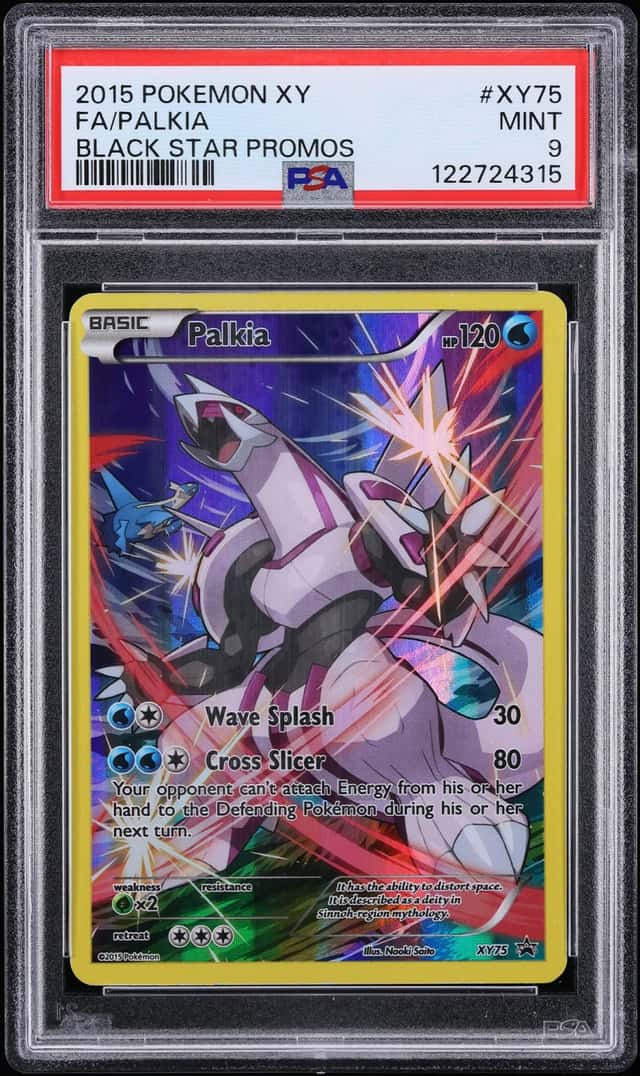 2015 Pokemon XY Black Star Promo Full Art Palkia #XY75 PSA 9 MINT