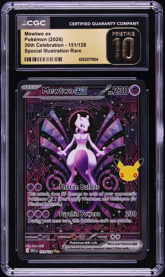 2026 Pokemon 30th Celebration SIR Mewtwo Ex #151 CGC 10 PRISTINE