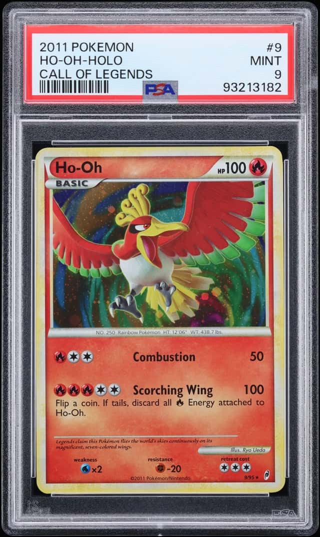 2011 Pokemon Call Of Legends Holo Ho-Oh #9 PSA 9 MINT