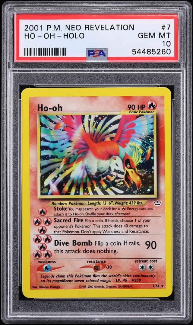2001 Pokemon Neo Revelation Holo Ho-Oh #7 PSA 10 GEM MINT