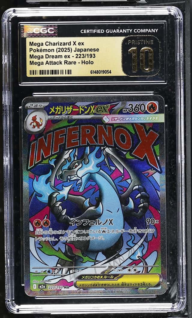 2025 Pokemon M2A Japanese Mega Attack Rare Mega Charizard X ex CGC 10 PRISTINE