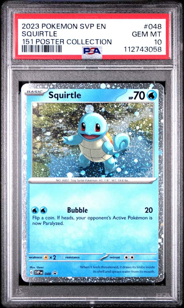 2023 Pokemon SV Black Star Promos Squirtle #048 PSA 10 GEM MINT