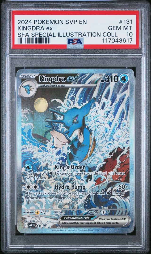 2024 POKEMON KINGDRA ex SFA SPECIAL ILLUSTRATION COLL SVP #131 PSA 10