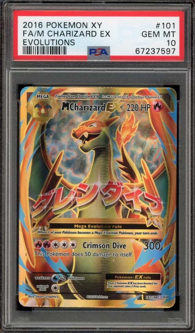 Pokemon M Charizard EX Evolutions Full Art 101/108 PSA 10 Gem Mint