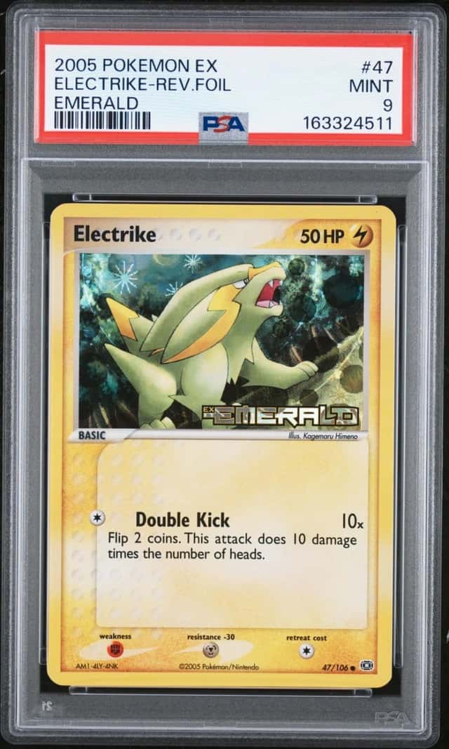 Pokemon Electrike Reverse Holo Emerald 47/106 PSA 9 Mint