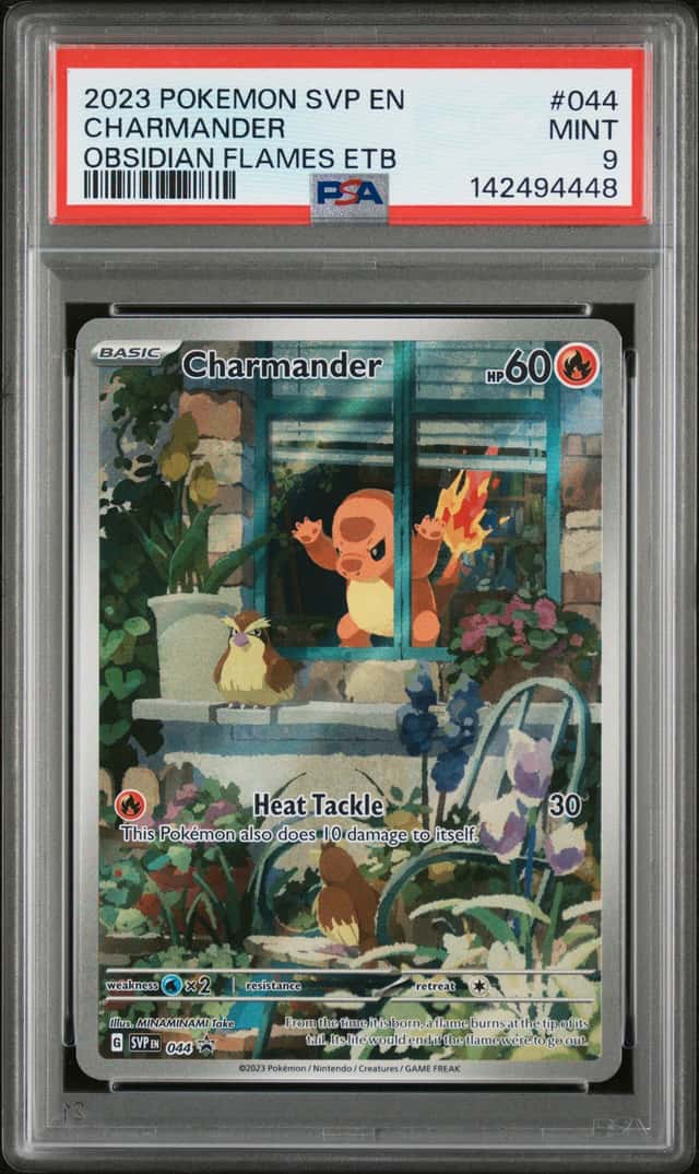 Pokémon TCG Charmander Promo Holo Obsidian Flames ETB 044 EN 2023 PSA 9