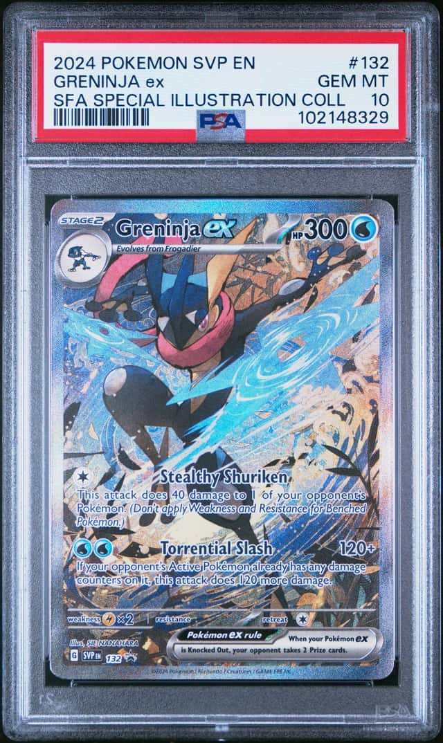 Pokemon Greninja EX Promo 132 Shrouded Fable Special Illustration Coll. PSA 10