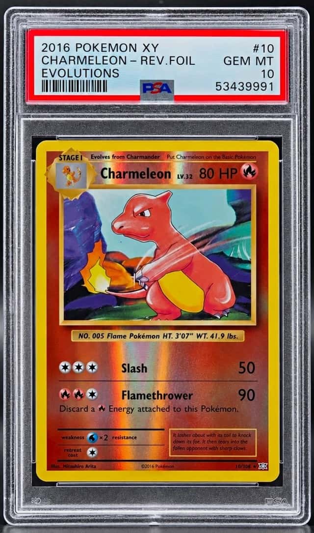 2016 Pokemon XY Evolutions #10 Chameleon Reverse Foil PSA 10 GEM MINT