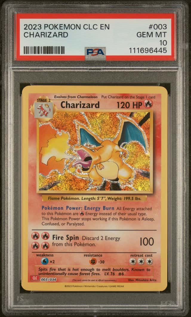 2023 POKEMON CLC-CLASSIC CHARIZARD & HO-OH EX DECK #003 CHARIZARD PSA 10