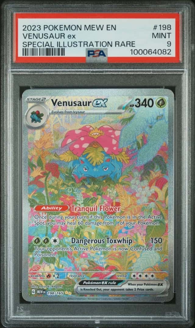 Pokemon Venusaur EX 151 198/165 Special Illustration Rare PSA 9 Mint