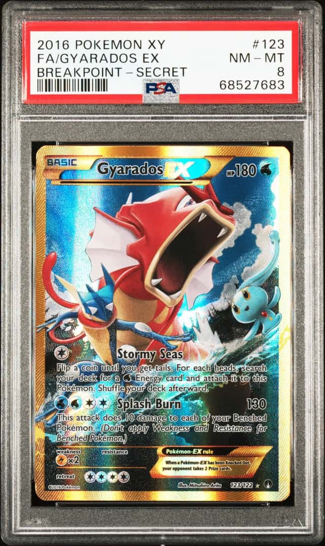 2016 Pokemon Xy Breakpoint Gyarados EX Breakpoint-Secret Fa PSA 8 #123