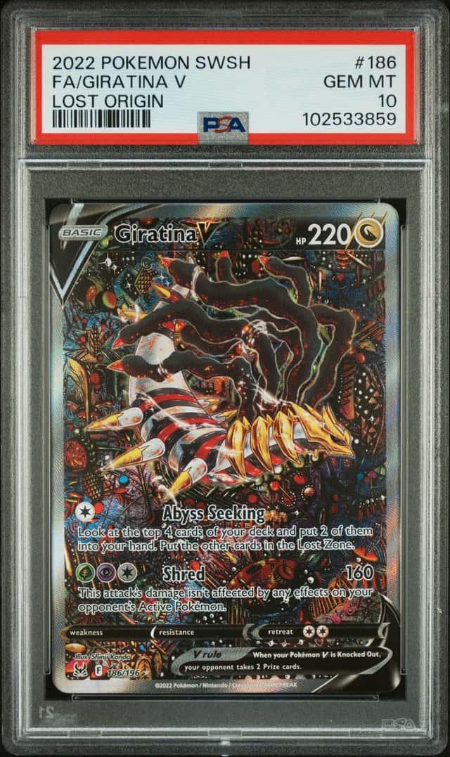 2022 Pokemon SWSH Lost Origin Giratina V #186/196 PSA 10 GEM MINT