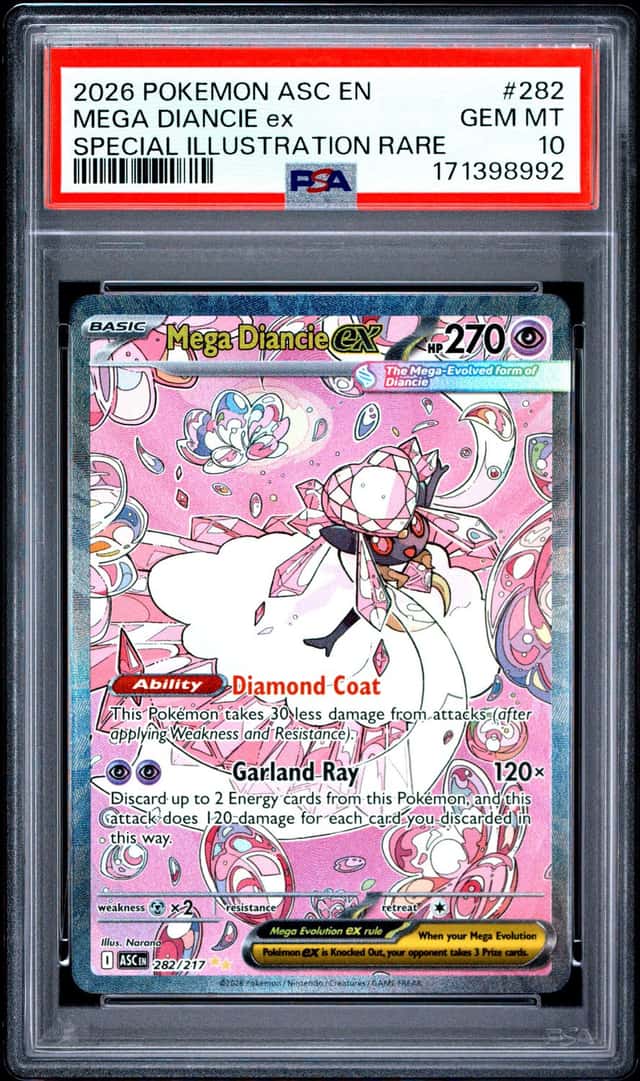 PSA 10 Mega Diancie ex Me: Ascended Heroes SIR EN 2026 282/217 Holo