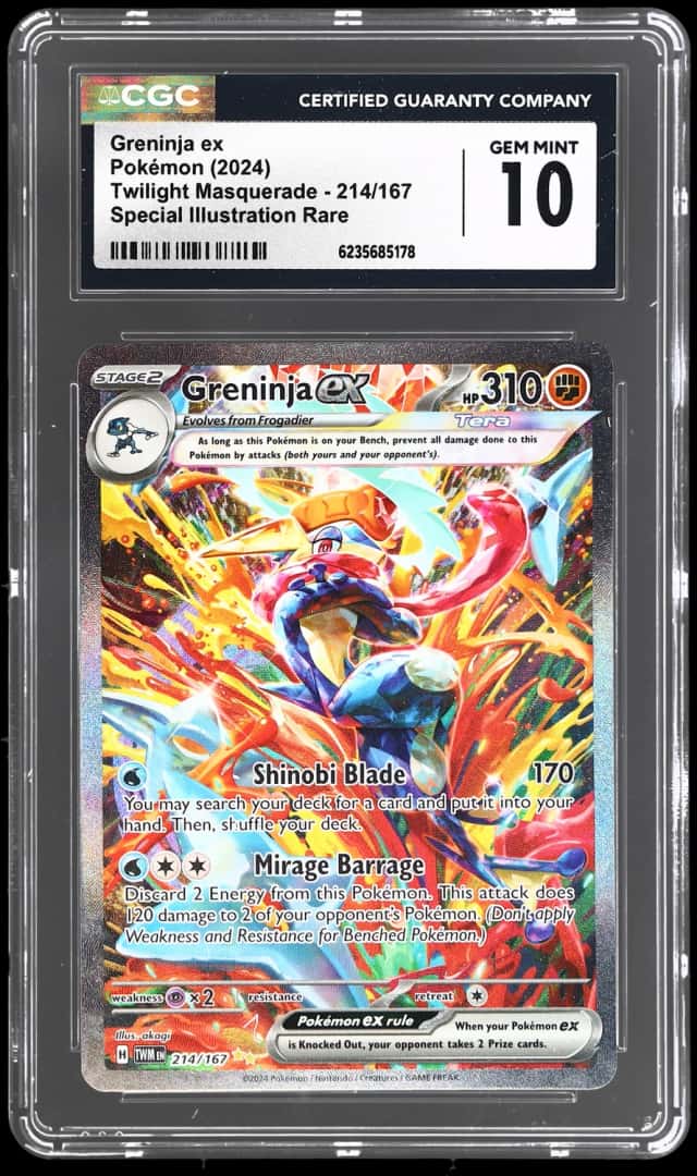 2024 Pokemon Scarlet and Violet Twilight Masquerade Special Illustration Rare Greninja Ex #214