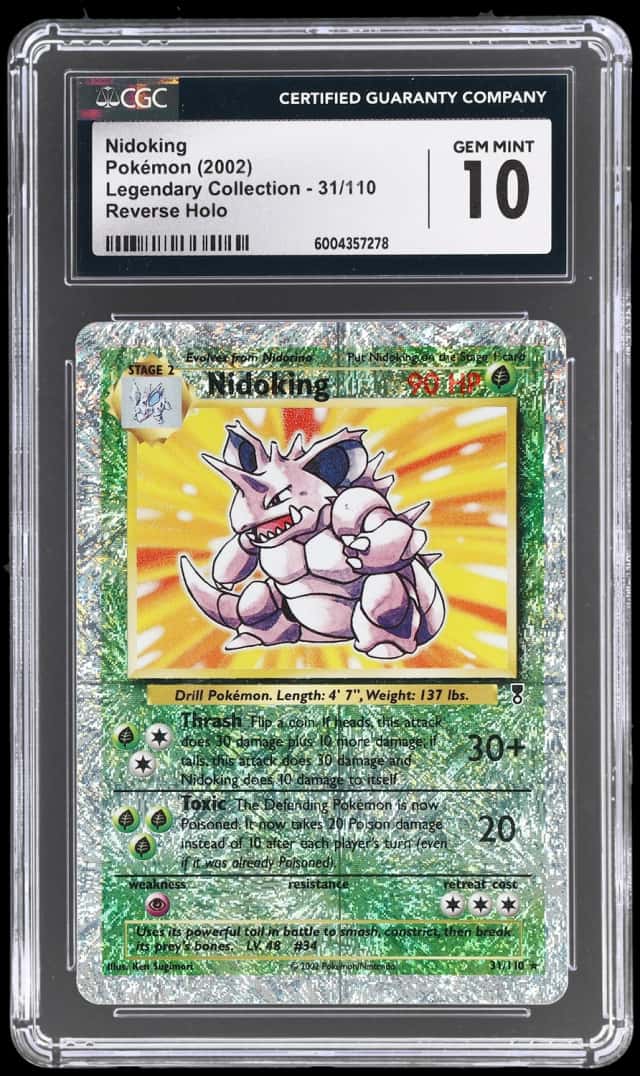 2002 Pokemon Legendary Collection Reverse Foil Nidoking #31