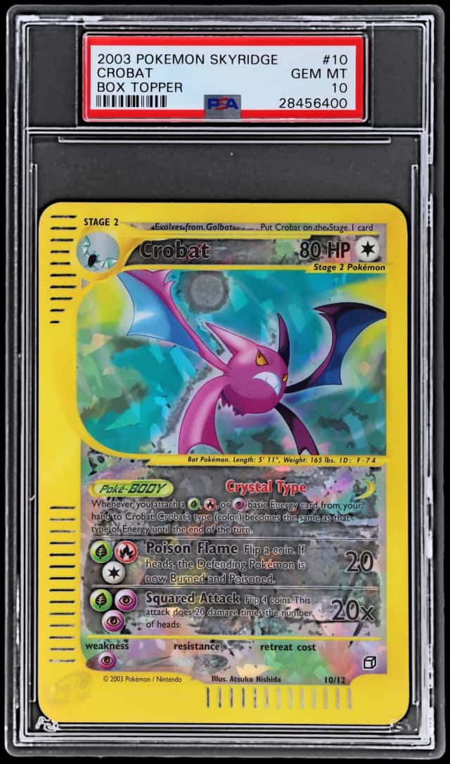 2003 Pokemon Skyridge Box Topper Crobat #10