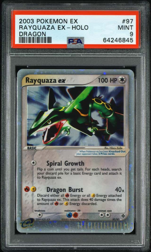 2003 Pokemon Ex Dragon Holo Rayquaza Ex #97