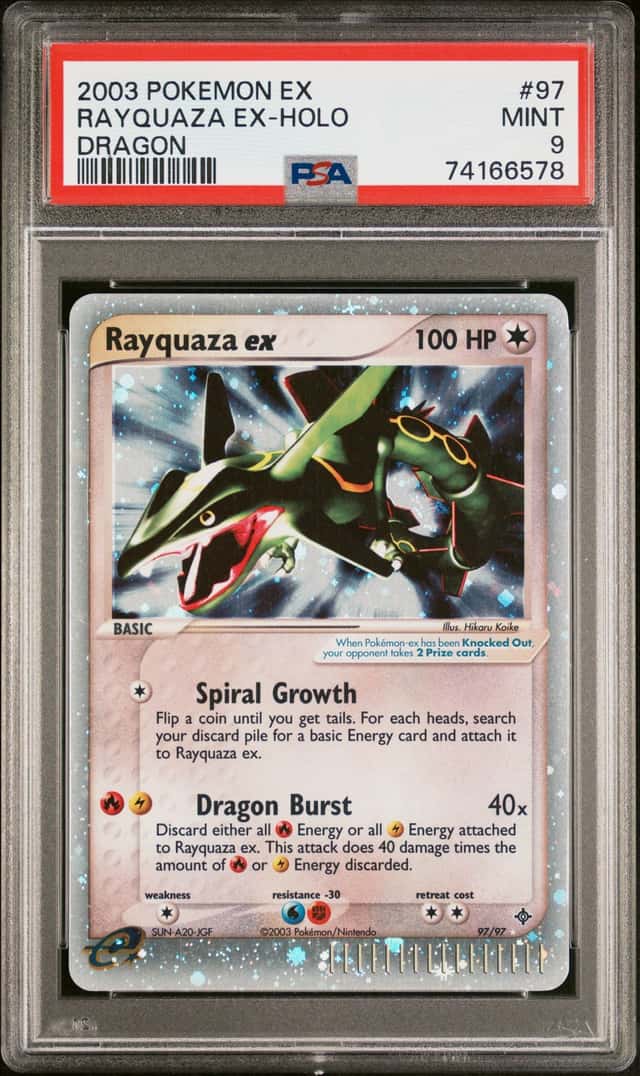 2003 Pokemon Ex Dragon Holo Rayquaza Ex #97