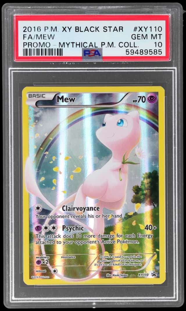 2016 Pokemon XY Black Star Promo Mythical Pokemon Collection Mew #XY110