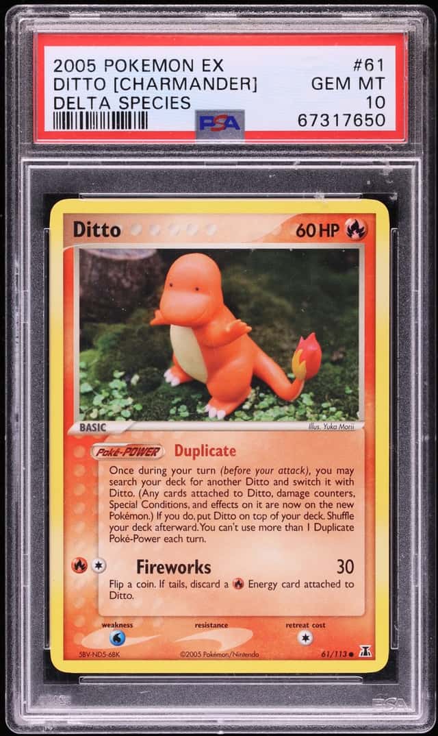 2005 Pokemon EX Delta Species Ditto Charmander #61 PSA 10 GEM MINT
