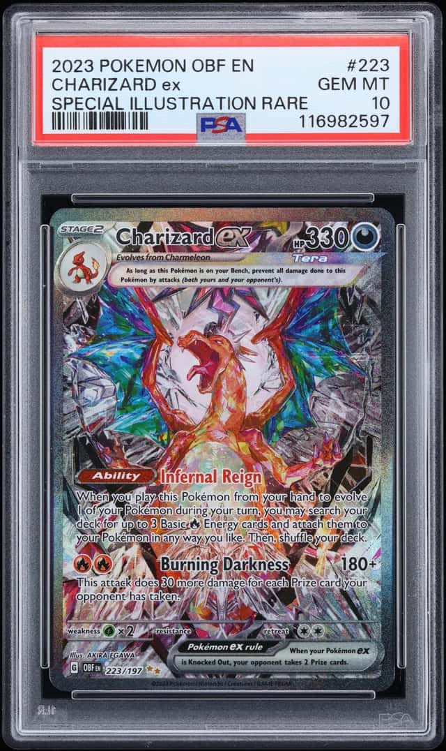 2023 Pokemon Scarlet & Violet Obsidian Flames SIR Charizard Ex #223 PSA 10 GEM MINT