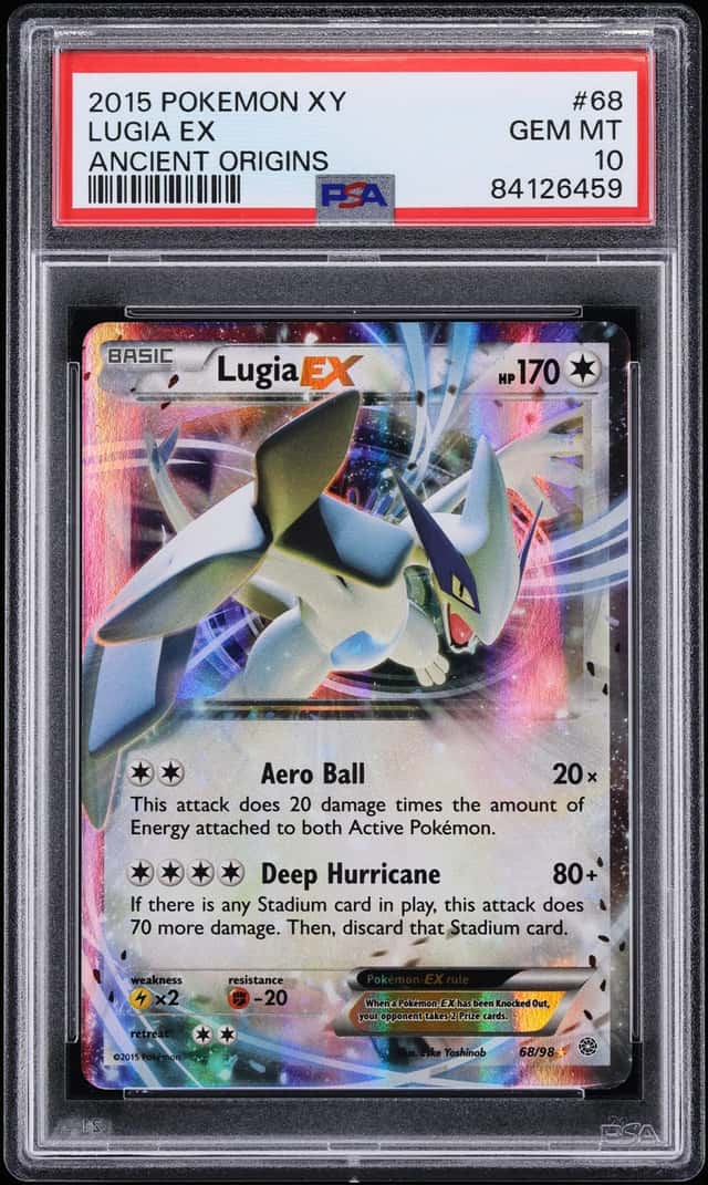 2015 Pokemon XY Ancient Origins Holo Lugia Ex #68 PSA 10 GEM MINT