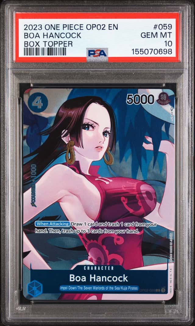 2023 One Piece Paramount War Boa Hancock Uncommon #OP02-059 PSA 10 GEM MINT
